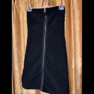 Max rave strapless sexy black mini dress